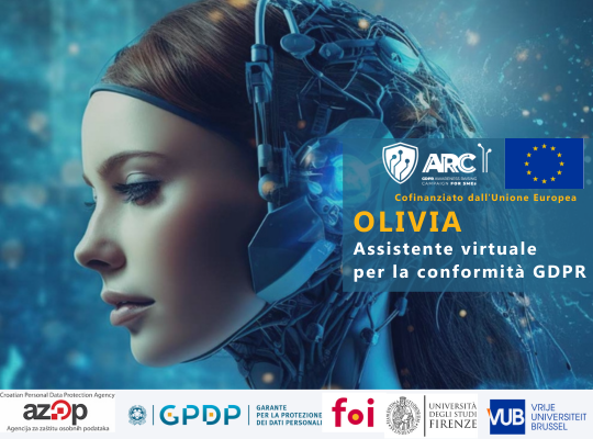 Il tool Olivia - Seminario sul funzionamento dell'applicazione di conformità GDPR